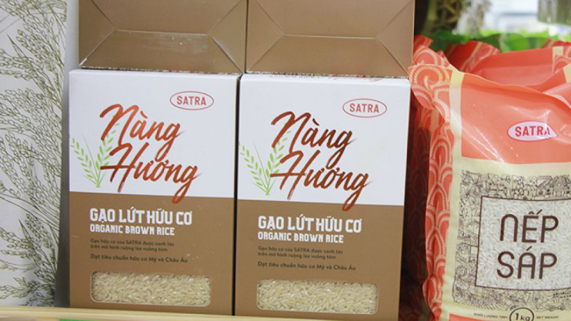 Gạo lứt hữu cơ Nàng Hương Satra