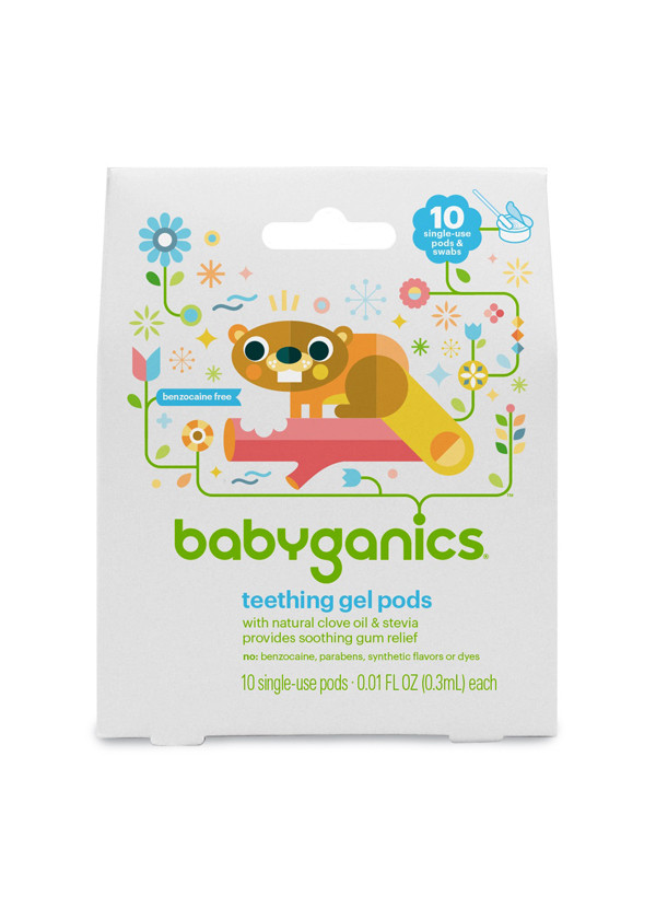 Gel bôi giảm đau khi trẻ mọc răng Babyganics Benzocaine Free