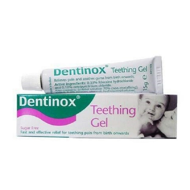 Gen bôi giảm đau cho bé khi mọc răng Dentinox