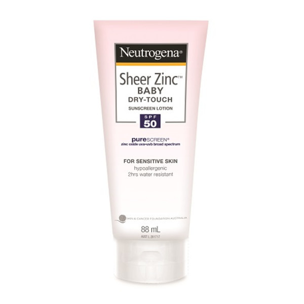 Neutrogena Sheer Zinc Baby Sunscreen Lotion SPF50