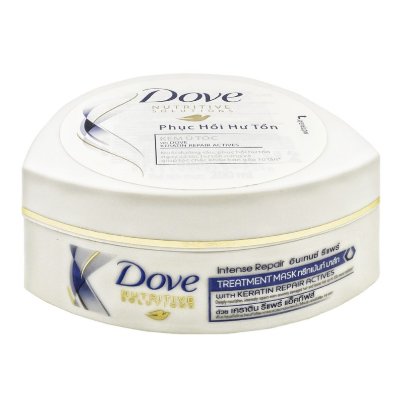 Dove cũng có kem ủ tóc để hỗ trợ các nàng có được một mái tóc bồng bềnh hoàn hảo.