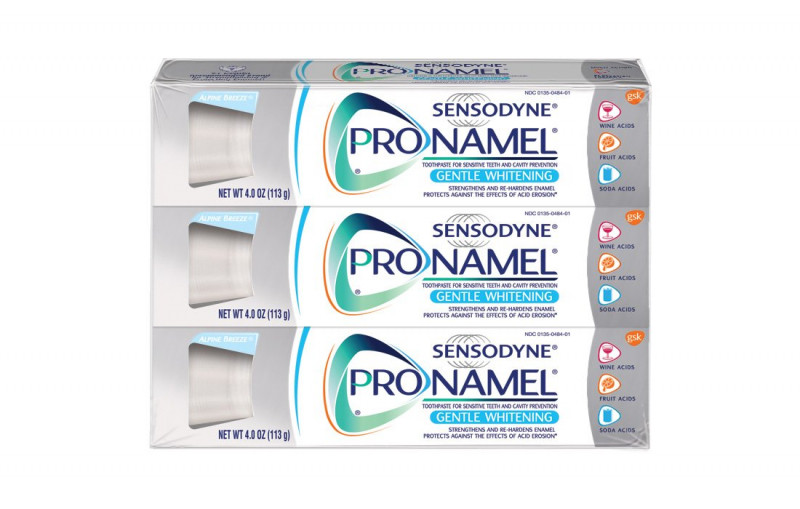 Hiểu được vấn đề này, Sensodyne ProNamel Gentle Whitening chứa thành phần Florua sẽ xóa bỏ tình trạng xói mòn răng, bảo vệ răng khỏi tất cả những tác động từ thức ăn