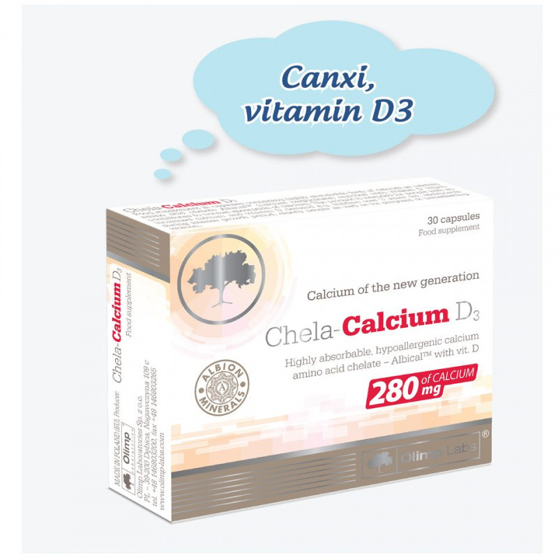 Canxi Chela-Calcium D3
