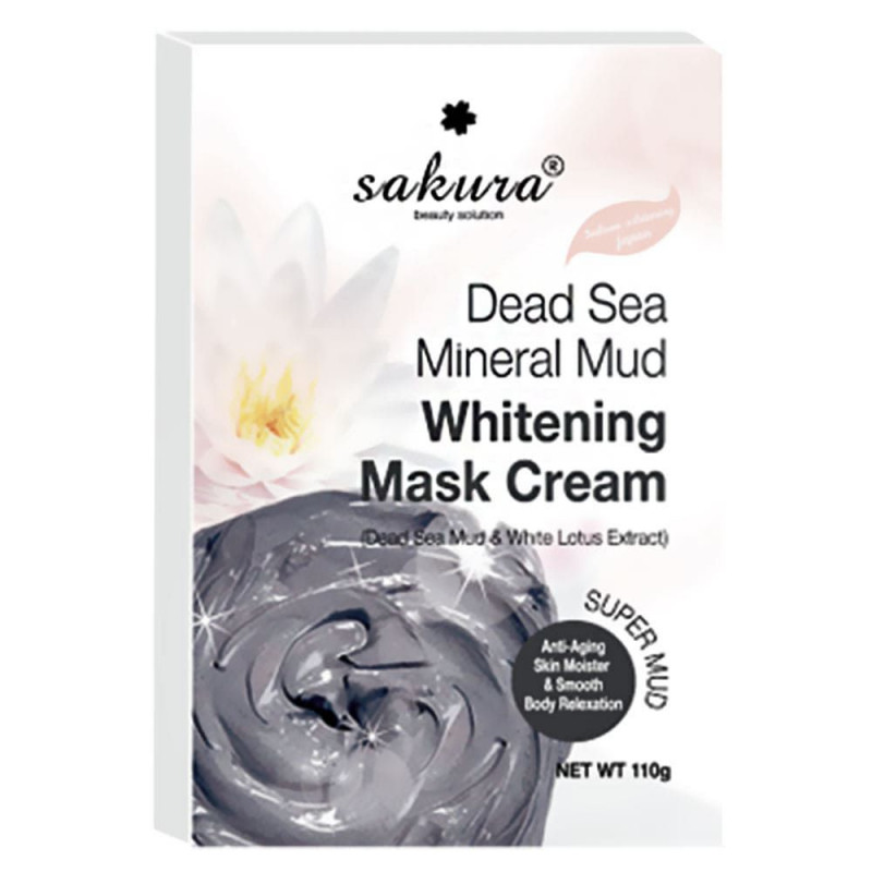 Kem tắm trắng Sakura Dead Sea Mineral Mud Whitening Mask Cream