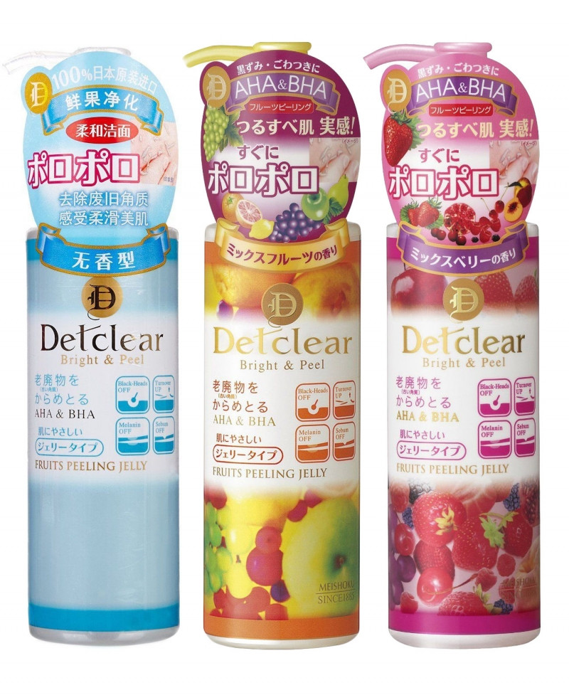 3 dòng của tẩy da chết Meishoku Detclear Peeling Jelly