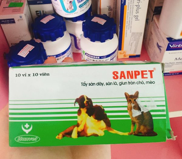 Thuốc tẩy giun chó Sanpet