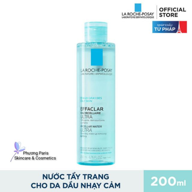 Nước tẩy trang làm sạch sâu cho da nhạy cảm La Roche-Posay Micellar Water Ultra Sensitive Skin