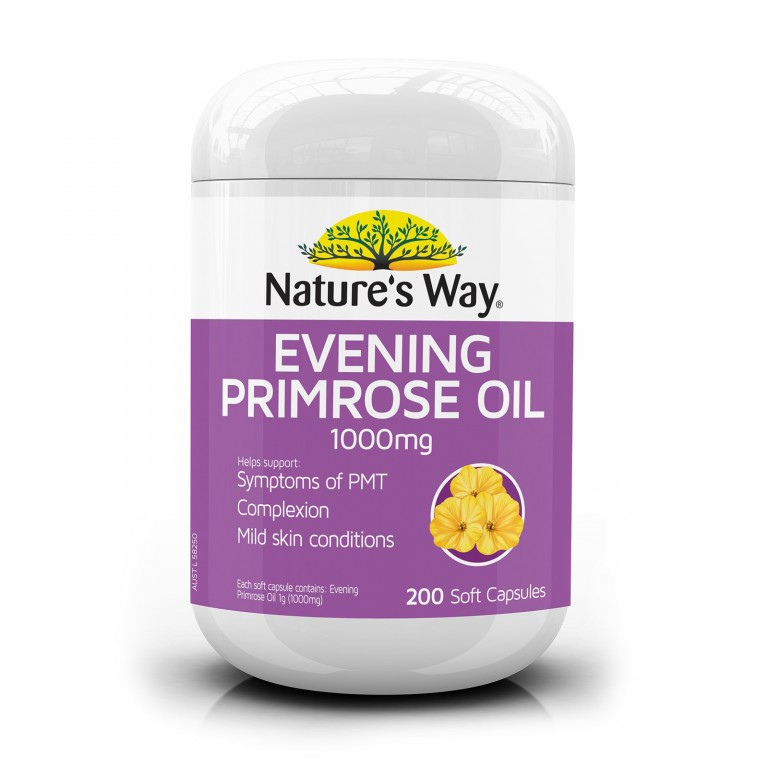 Tinh dầu Hoa Anh Thảo Evening Primrose Oil Nature’s Way 200 viên