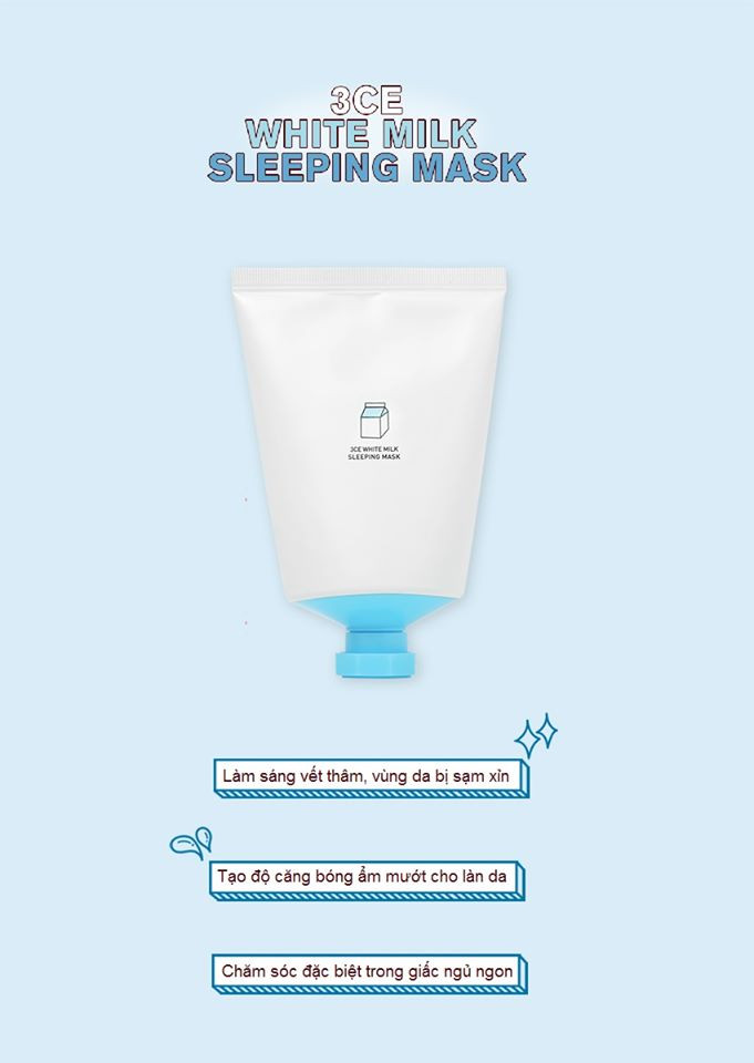 3CE White Milk Sleeping Mask