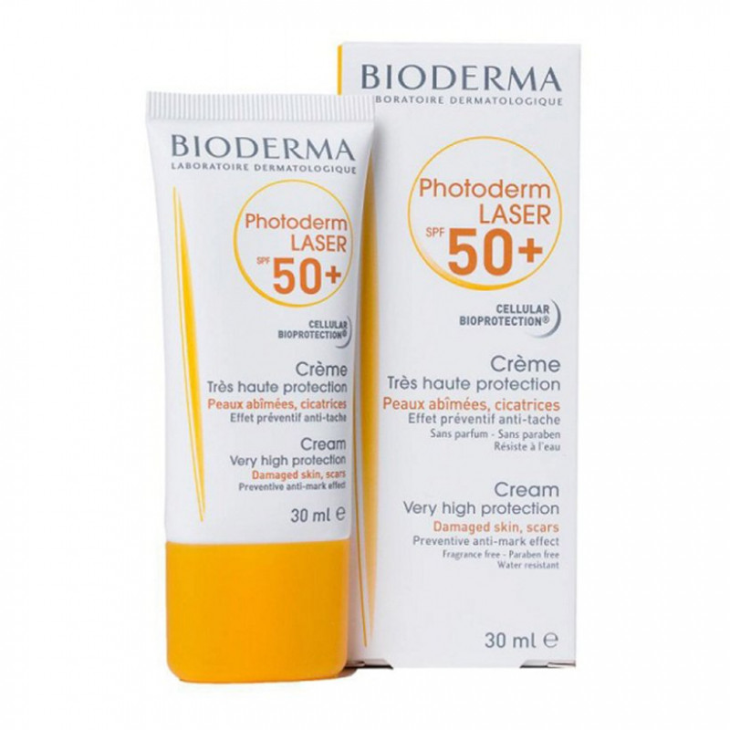 Một siêu phẩm của Bioderma vừa có tác dụng chống nắng lại vừa có tác dụng chống thâm đó là Bioderma Photoderm Laser SPF 50+.