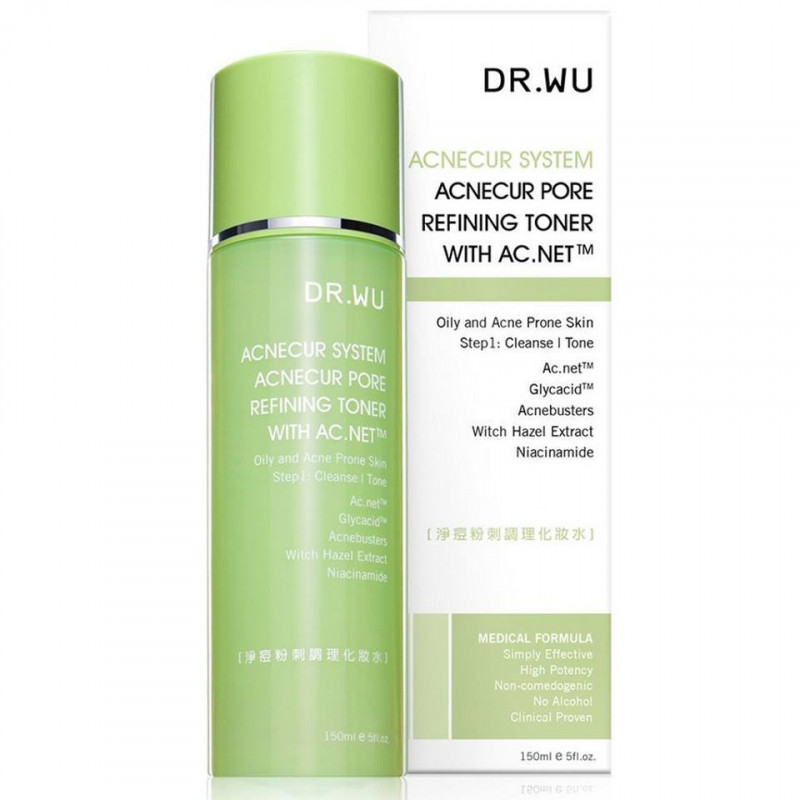 Dr.Wu Anti-Acne System Acnecur Pore Refining Toner With Ac.Net