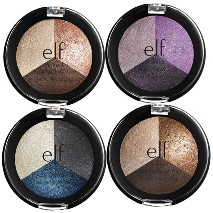 Đặc biệt phấn Mắt 3 Màu Chuyên Nghiệp E.L.F. Studio Baked Eyeshadow Trio có 4 tone màu cho bạn lựa chọn.