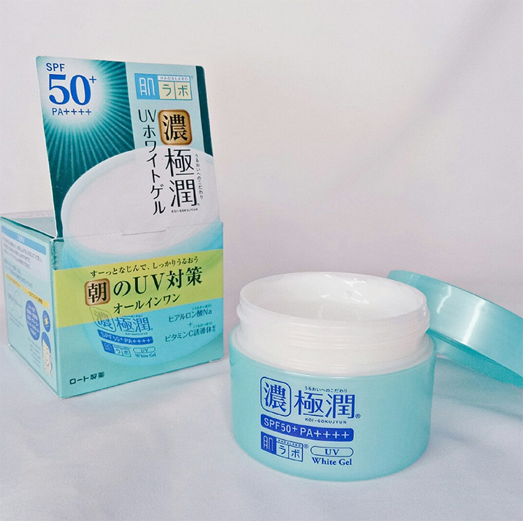 Kem Dưỡng Ẩm Chống Nắng Ban Ngày Hada Labo SPF50+ PA++++ 90g Koi-Gokujyun UV White Gel