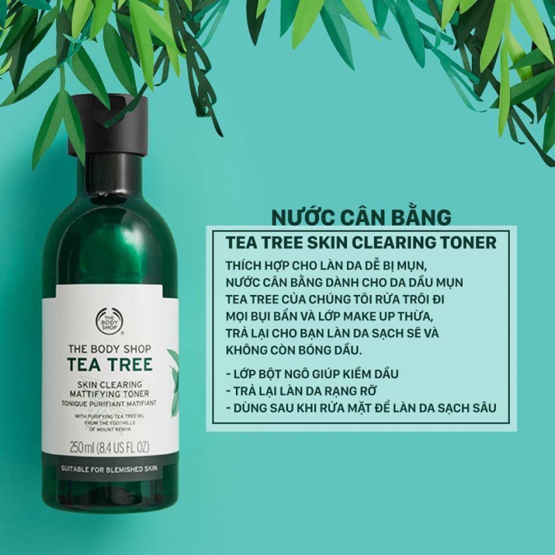 Nước Cân Bằng Cho Da Mụn Tea Tree Skin Clearing Toner