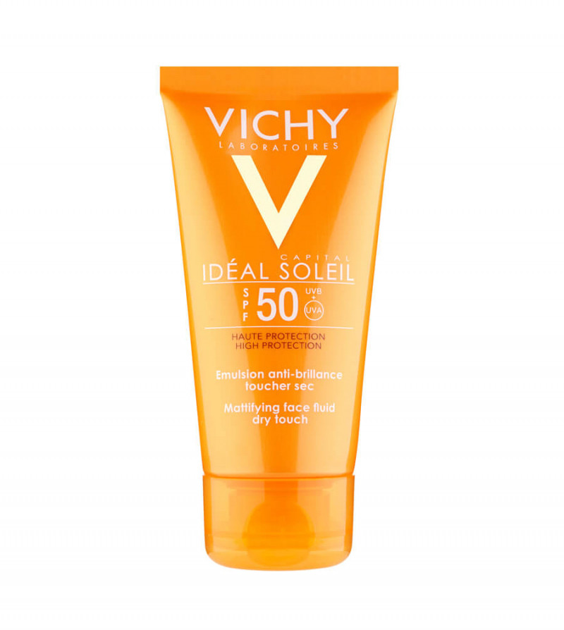 Kem Chống Nắng Vichy Capital Ideal Soleil SPF50+ Mattifying Dry Touch Face Fluid