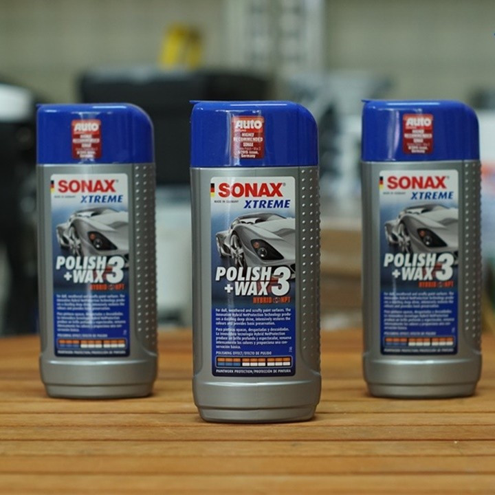 Dung dịch xoá xước – Đánh bóng – Bảo vệ sơn xe 3 Trong 1 Sonax Xtreme Wax 3 in 1 Hybrid NPT