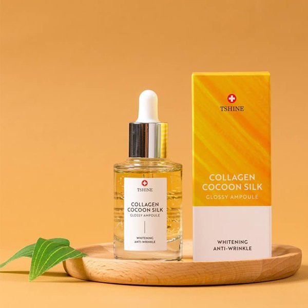 serum Collagen Cocoon Silk Glossy Ampoule Tshine