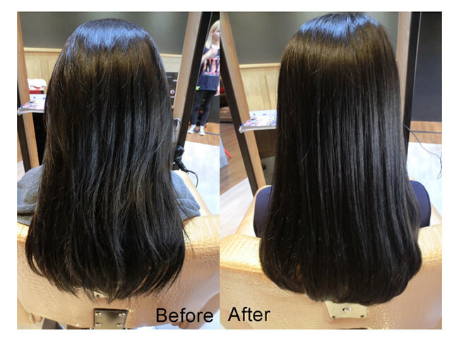 Mái tóc được phục hồi tốt khi sử dụng SERUM BƯỞI HỒNG PINK GRAPEFRUIT