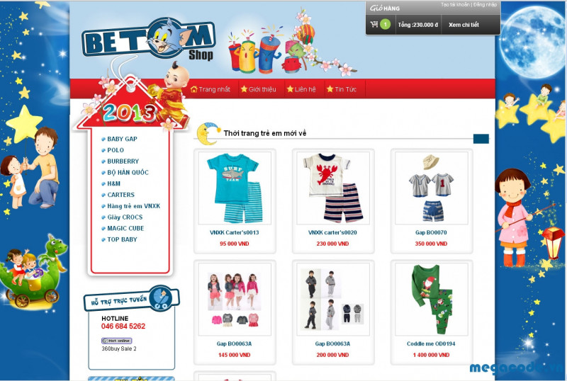 Betomshop.com là website được nhiều cha mẹ tin tưởng