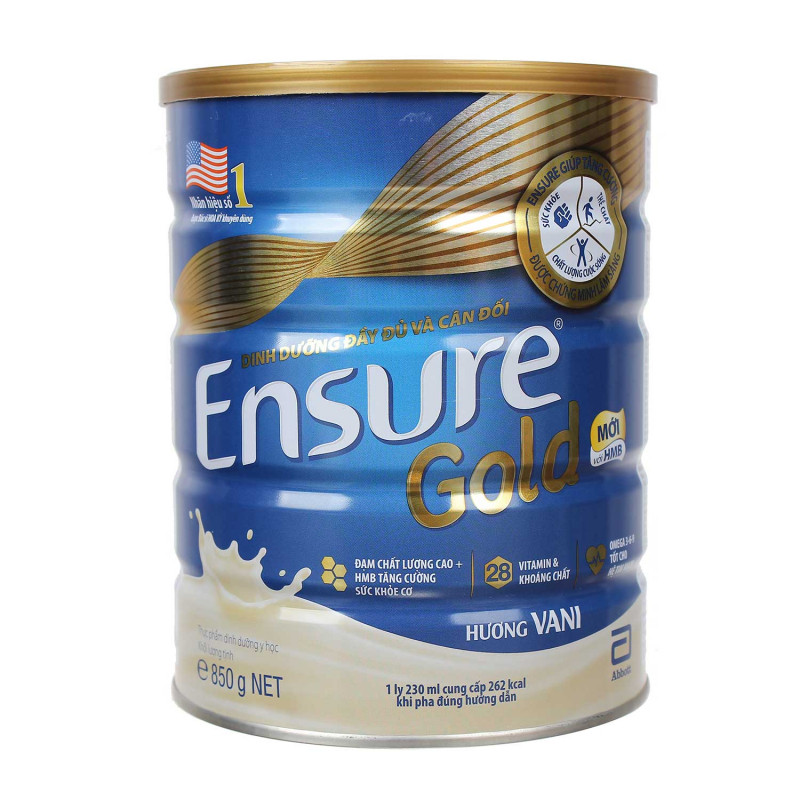 Sữa bột Ensure Gold hương Vani 850g