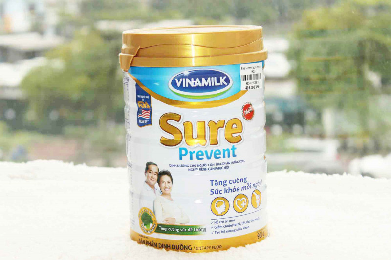 Sữa Bột Vinamilk Sure Prevent - Hộp Thiếc 900g