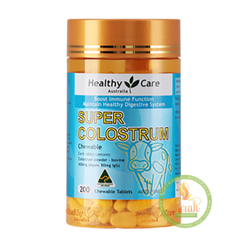 Sữa bò non dạng viên của Úc Healthy Care Super Colostrum