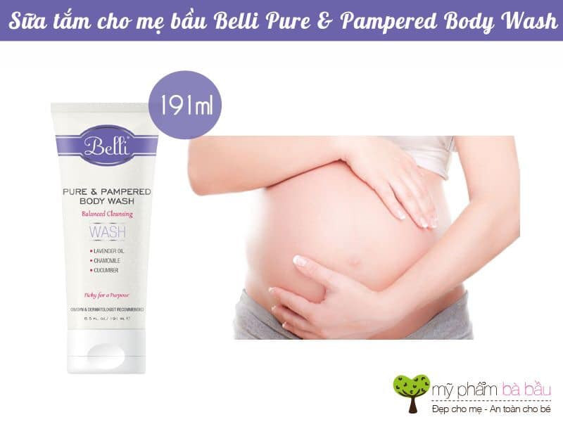 Sữa tắm cho mẹ bầu Belli Pure & Pampered Body Wash