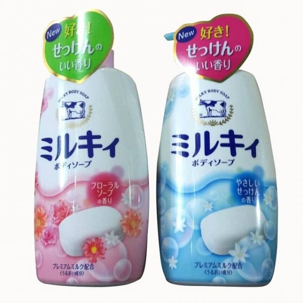 Milky Body Soap chứa các thành phần giữ ẩm tự nhiên từ sữa bò tươi và các thành phần làm đẹp da