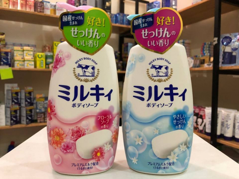 Sữa tắm Milky Body Soap, sữa tắm bò Nhật Bản 580ml