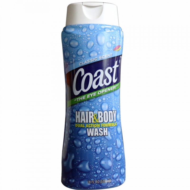 ﻿﻿Sữa tắm gội cho Nam Coast Hair & Body Wash Classic Scent của Mỹ 532ml: