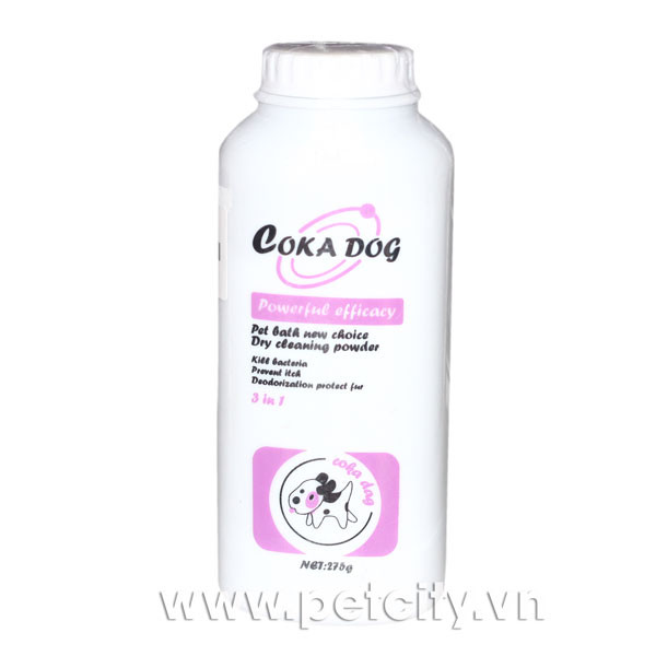 Sữa tắm khô cho chó Coka Dog 275G