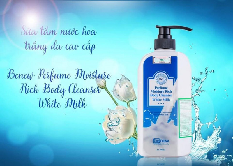 Sữa tắm nước hoa trắng da Hàn Quốc Benew Perfume Body Cleanser