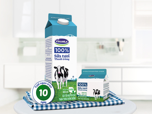 Sữa tươi 100% thanh trùng Vinamilk