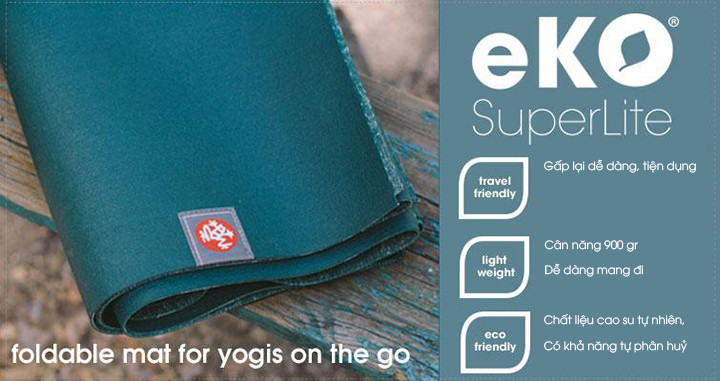 Thảm yoga du lịch Manduka eKO SuperLite 1.5mm