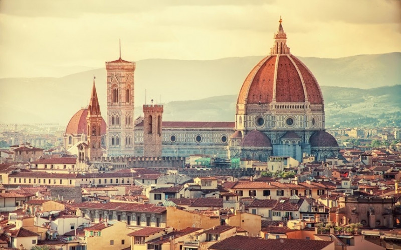 Công trình kiến trúc cổ kính ở Florence.