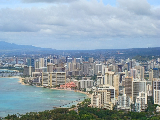 Thành phố Honolulu, Mỹ với những ngôi nhà cao tầng