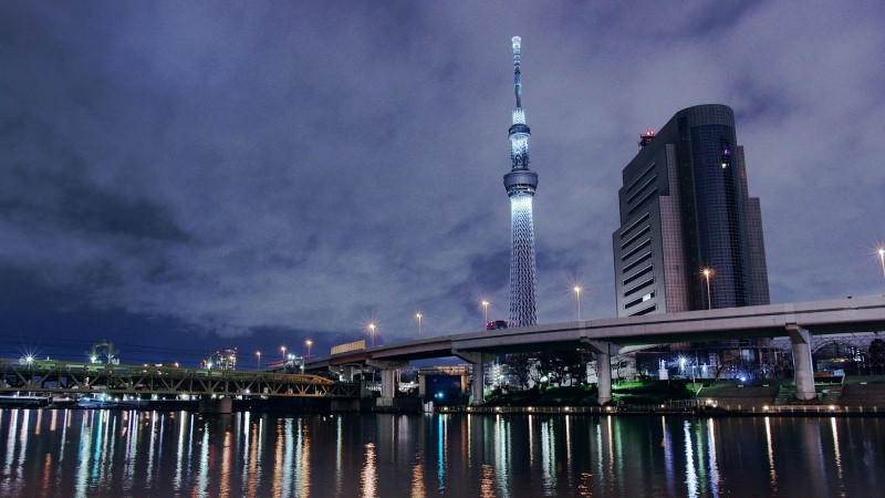 Tokyo Skytree là toà tháp truyền hình cao nhất thế giới tại thời điểm này