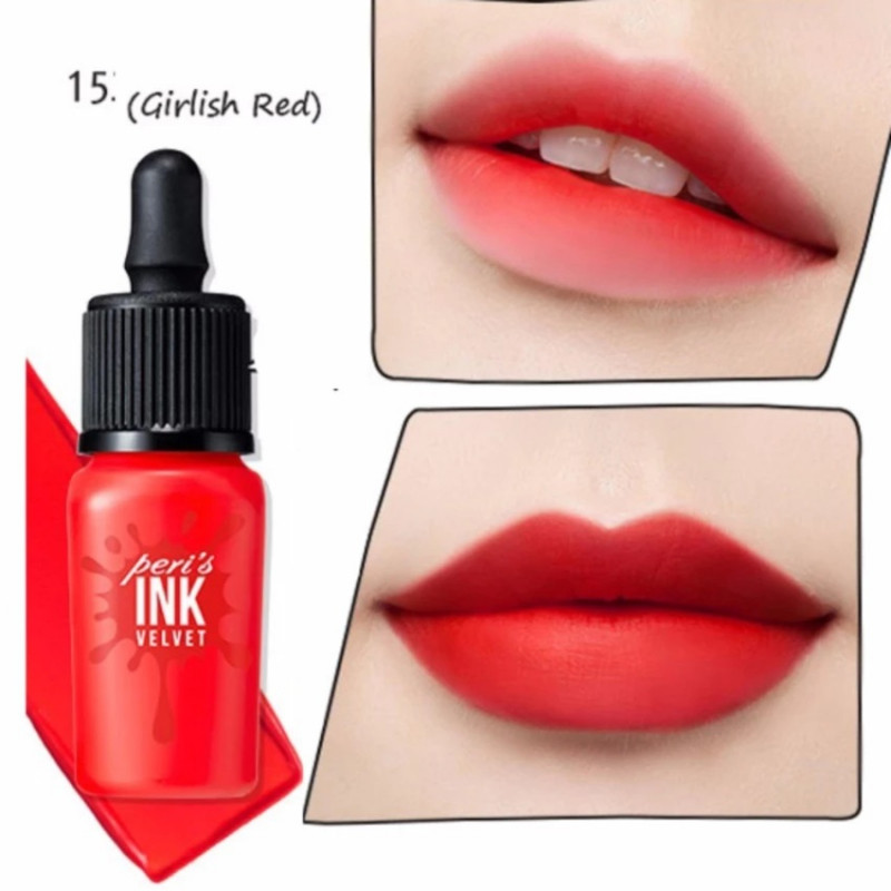 Son Peripera Peri’s Ink Velvet màu Girlish Red