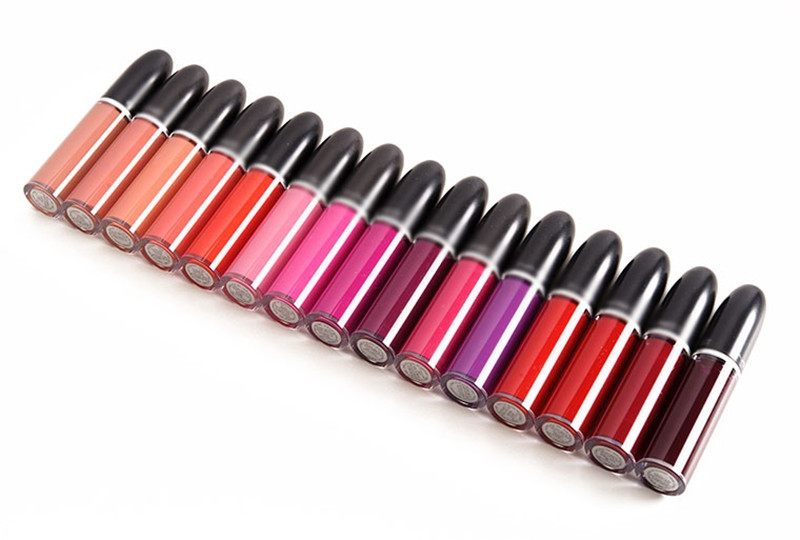 15 màu của dòng son Mac Retro Matte Liquid Lipcolour.