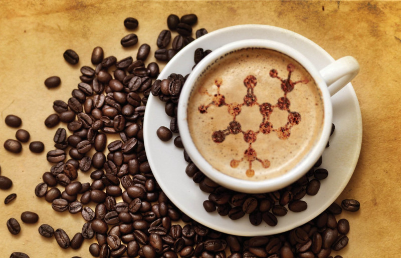 Thành phần chính có trong cà phê là chất caffeine.