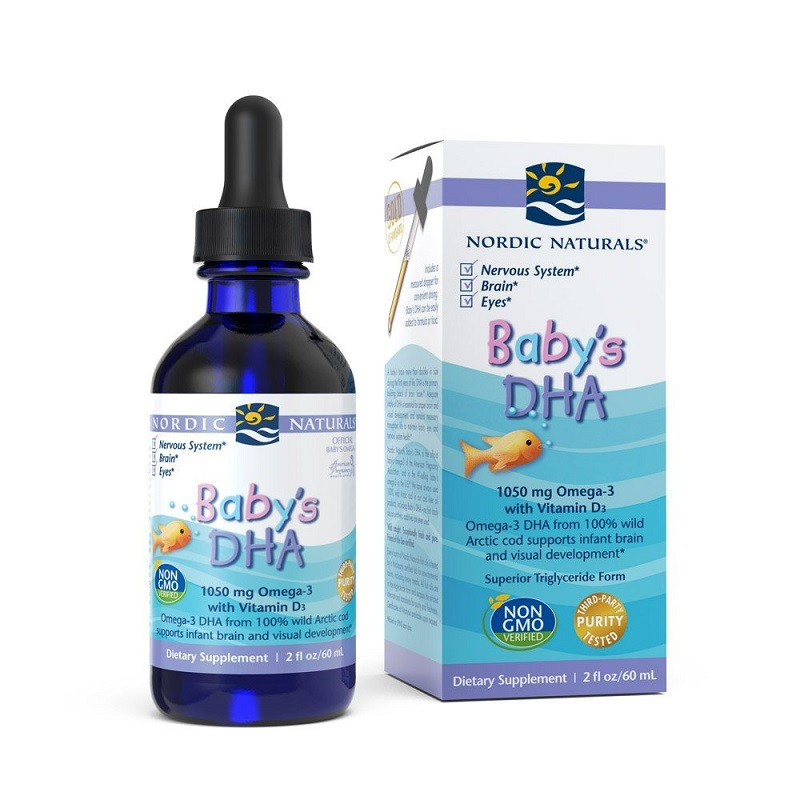 Baby's DHA bổ sung Omega 3, Vitamin D3 cho bé thông minh hơn (60ml)