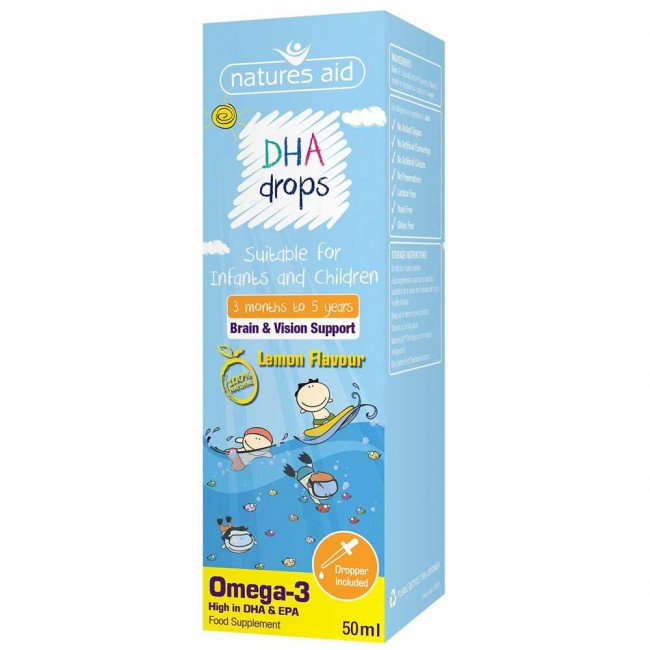 DHA Drops - DHA Dạng Giọt Cho Bé Từ 3 Tháng Đến 5 Tuổi