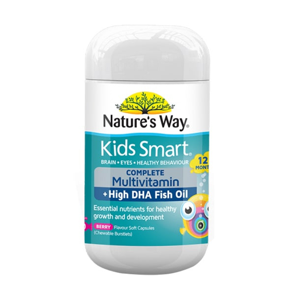 Nature's Way Kids Smart Complete Multi Vitamin & High DHA Fish Oil 50