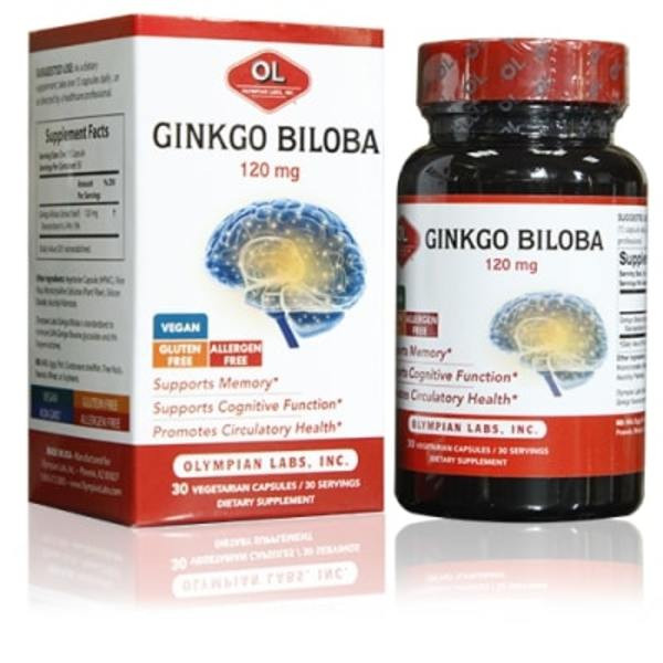Ginkgo Biloba của Olympian Labs là sản phẩm hỗ trợ điều trị các hội chứng đau đầu, chóng mặt, mệt mỏi, các bệnh về não và thần kinh.
