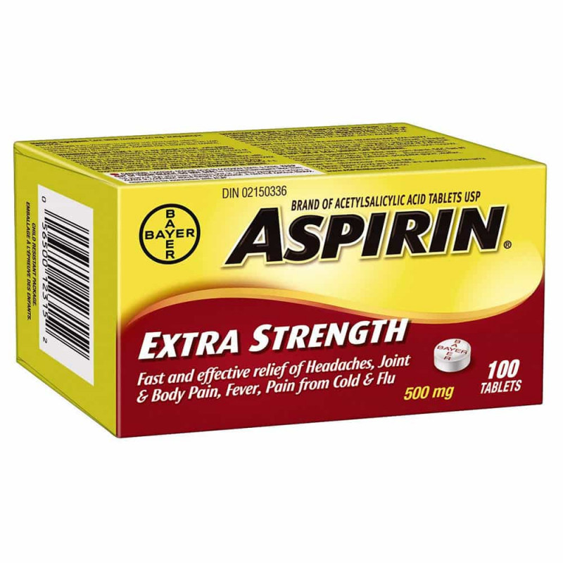 Viên uống giảm đau Bayer Aspirin Extra Strength 500mg