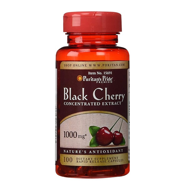 Thực phẩm chức năng Viên uống Puritan’s Pride Black Cherry 1000mg của Mỹ 100v