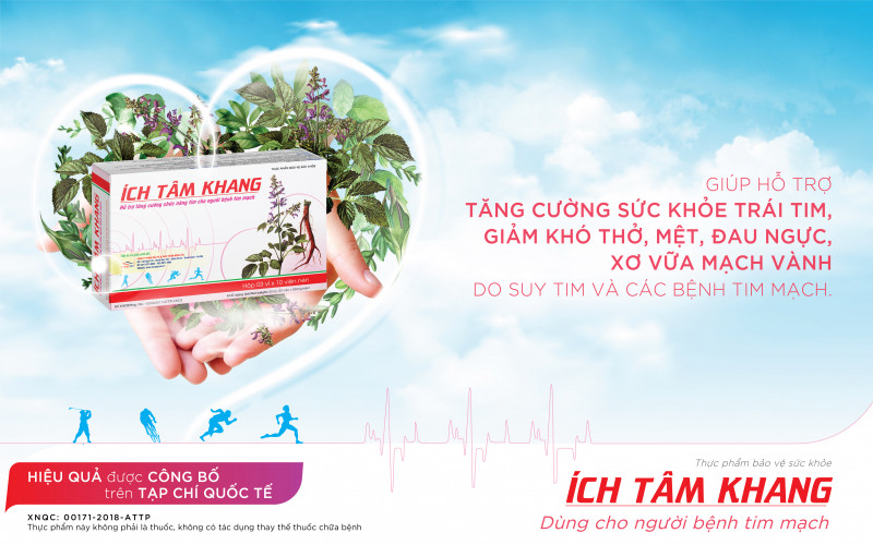 TPCN Ích Tâm Khang - giúp tăng cường sức khỏe trái tim