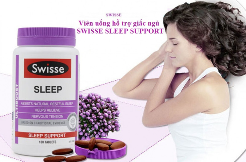 Viên uống hỗ trợ giấc ngủ Swisse Sleep Support 100 viên: