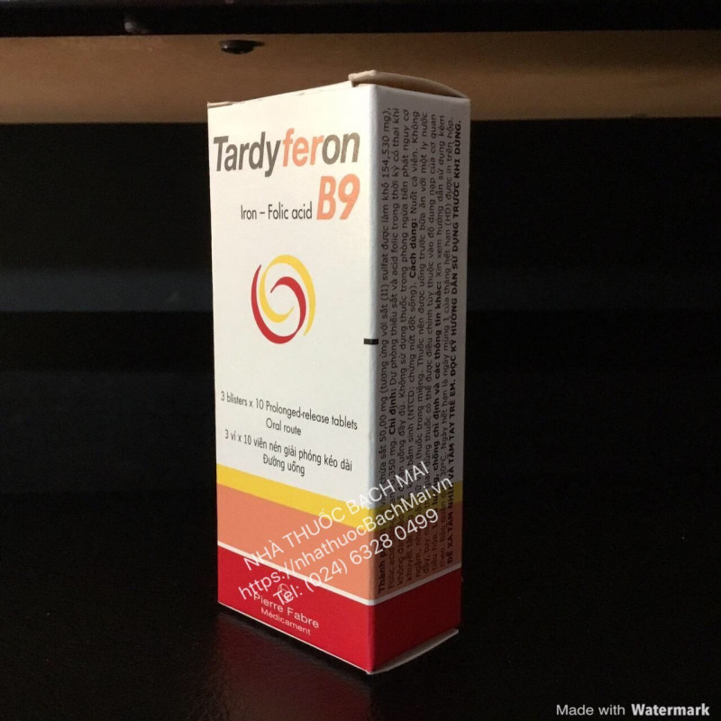 Tardyferon B9 có hầu hết ở các nhà thuốc