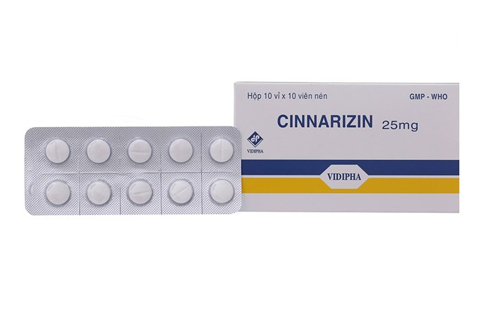 Thuốc Chống Say Tàu Xe, Rối Loạn Tiền Đình Cinnarizin (25mg)